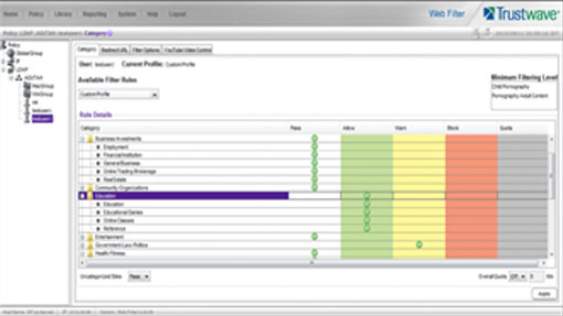 web filtering features 1